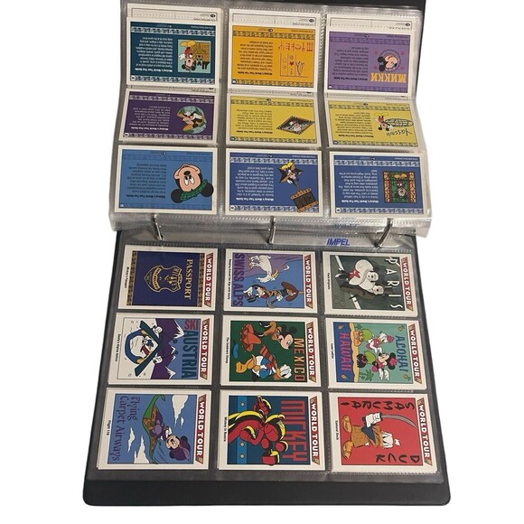 Vintage DISNEY 1991 COLLECTOR CARDS BINDER 198 CARDS - Picture 15 of 16